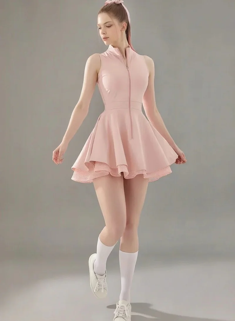 SVL Pink Padel & Tennis Dress with Built-in Shorts - Light Pink - SVL for Women | Best Price UAE